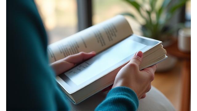 Imagen de una persona leyendo un libro sobre hábitos saludables