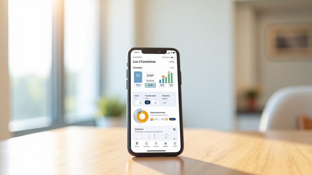 Captura de pantalla de la aplicación mostrando un panel de control con métricas de salud y progreso.